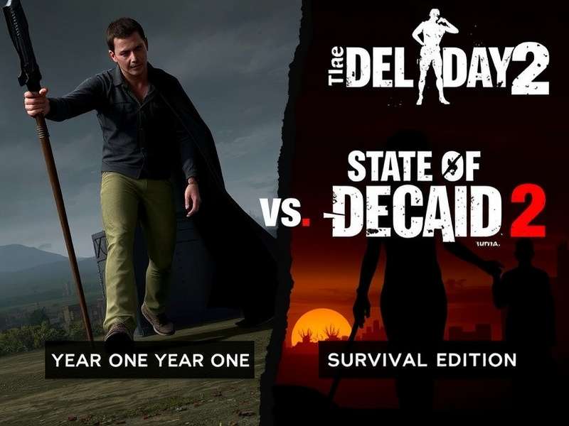 State of Decay Year One Survival Edition और State of Decay 2 की तुलनात्मक छवि