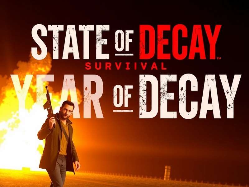 State of Decay Year One Survival Edition gameplay screenshot showing scavenging in a ruined building