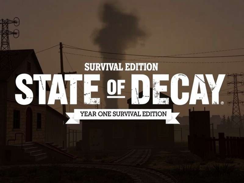 State of Decay Year One Survival Edition gameplay screenshot showing a survivor defending an outpost at night