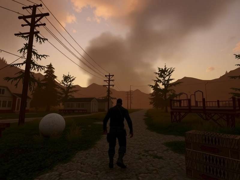 State of Decay Year One Survival Edition gameplay screenshot showing tense moment at night
