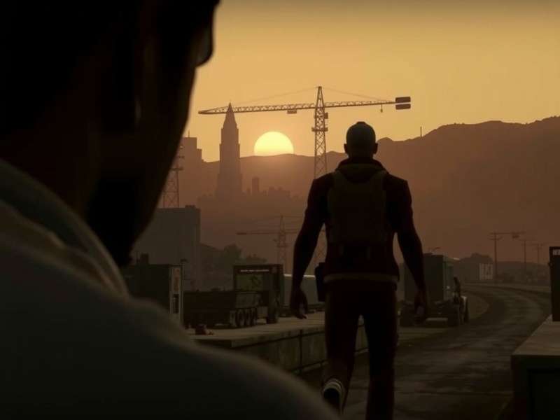 Atmospheric scene of abandoned cars and overgrown road, reminiscent of State of Decay's Trumbull Valley