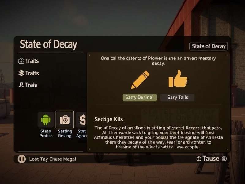Comparative chart of State of Decay Year One vs State of Decay 2 trait statistics