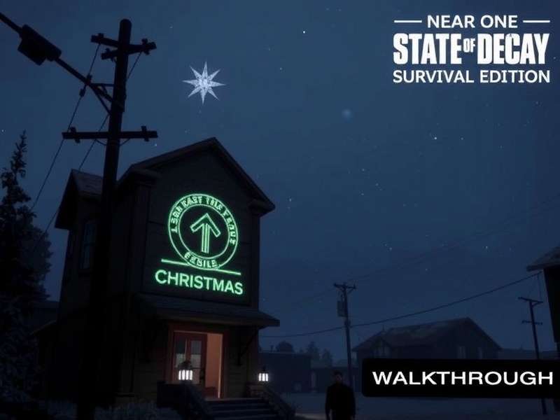 State of Decay Christmas resource locations map showing festive loot spots