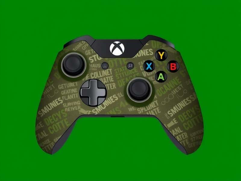 Xbox One Controller on a desk with State of Decay gameplay visible on a monitor in the background