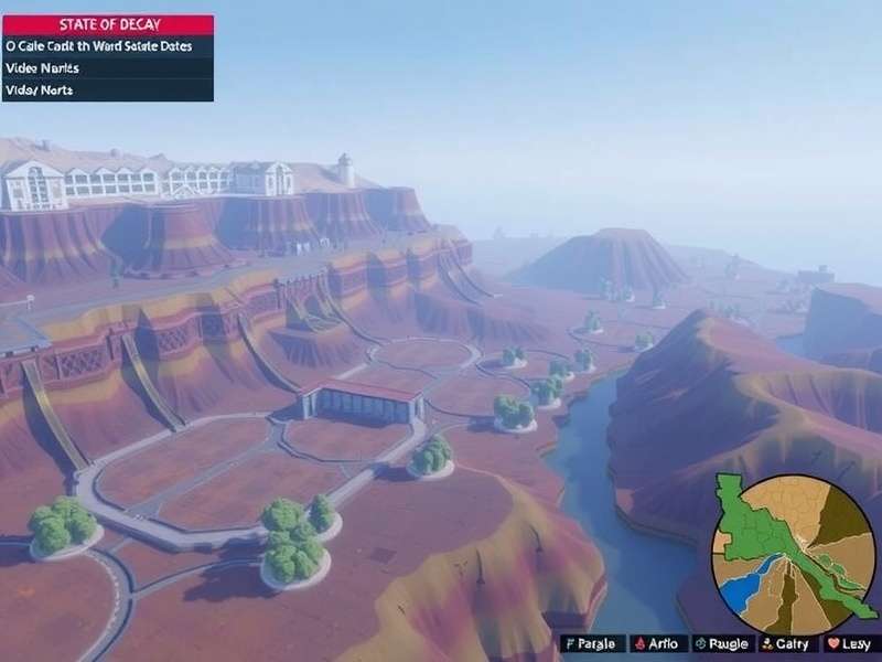 Strategic map overlay showing infestation spread patterns in State of Decay 2