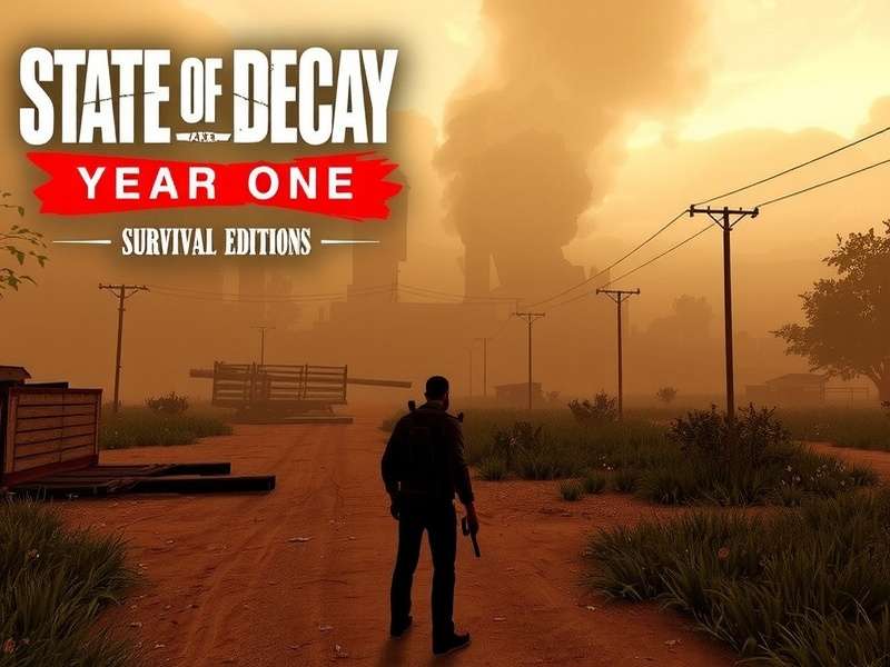 State of Decay Year One Survival Edition gameplay on Xbox One featuring survivor actions and zombie horde