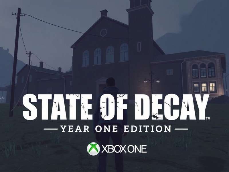 State of Decay Year One Survival Edition intense gameplay moment on Xbox One S showing survivor scavenging in ruined city
