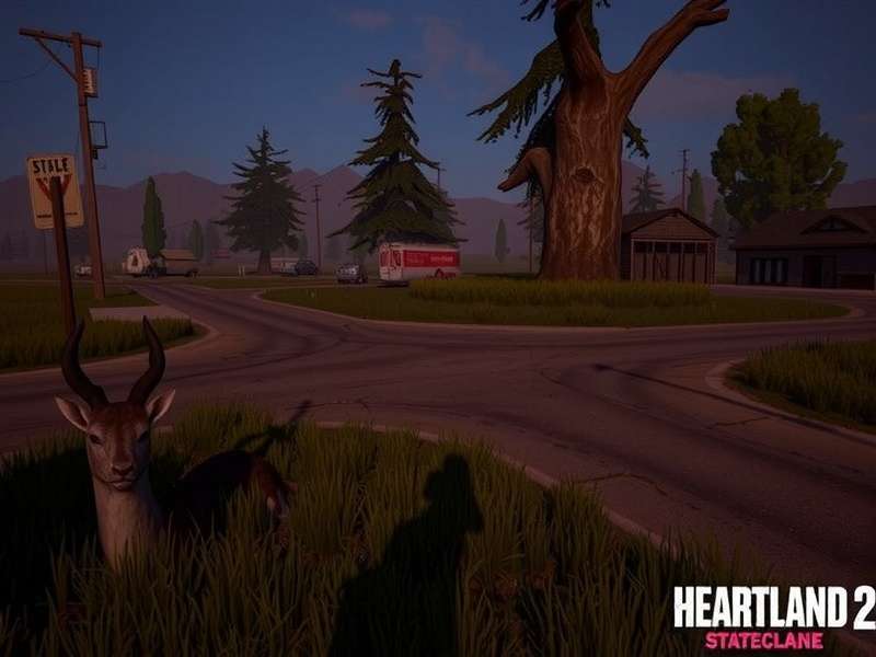 State Of Decay 2 Heartland Trumbull Valley landscape with abandoned buildings and dense forest