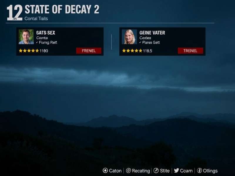 State of Decay 2 Traits overview collage showing hero traits, skill traits, and survivor quirks