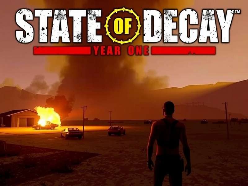State Of Decay Year One Survival Edition gameplay screenshot showing zombie combat and base management on PC