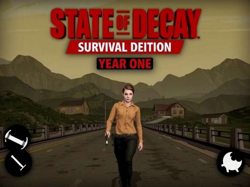 State of Decay Year One Survival Edition key art — a lone survivor faces an approaching horde at dusk in the Trumbull Valley countryside.